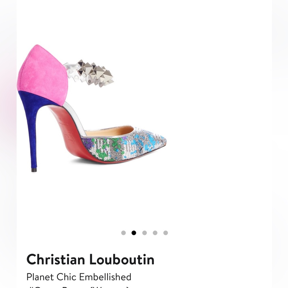 Christian Louboutin Planet Chic d’Orsay Embellished pumps - 7.5/37.5 - Picture 4 of 12